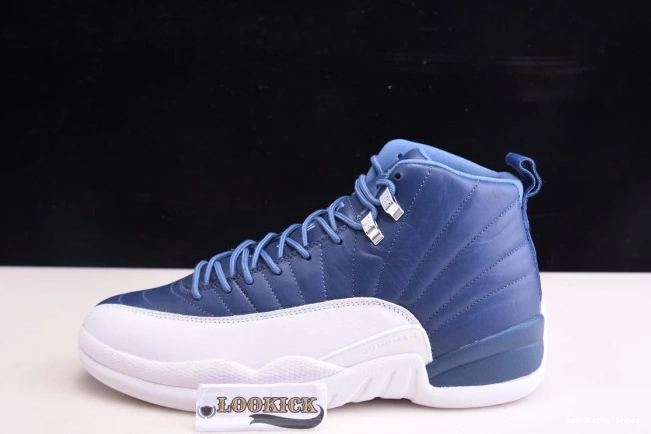 1st Kicks Stone 12 Retro Jordan 130690-404 Blue Air 0807